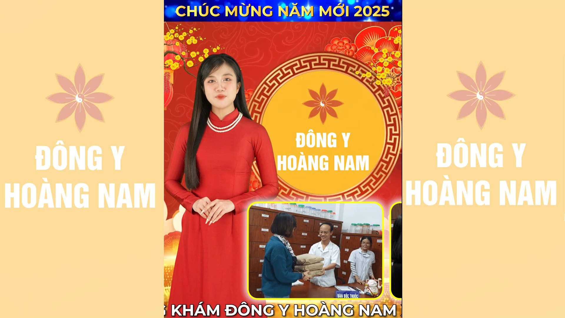 Phòng khám Đông Y Hoàng Nam chúc quý khách hàng năm mới 2025 An Khang, Thịnh Vượng
